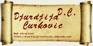 Đurđija Ćurković vizit kartica
